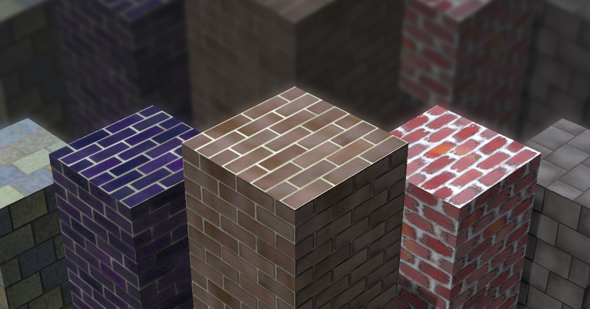Unity Base Block Texture 5 Textures: Brick Vol. 2 | 2D Textures & Materials | Unity Asset Store