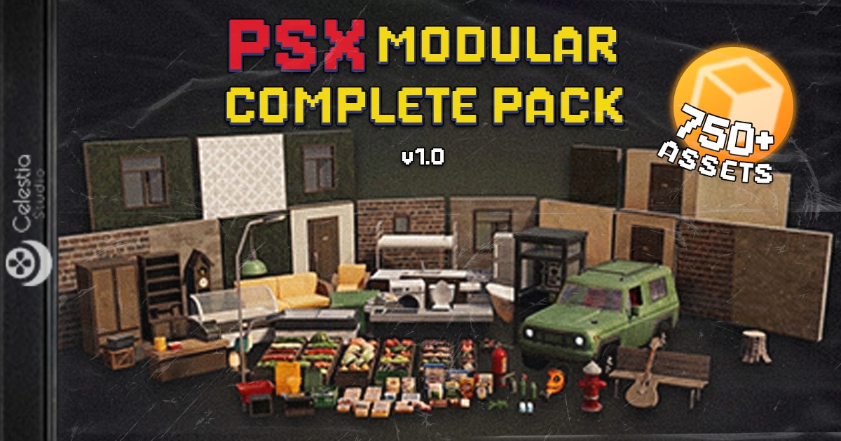 PSX Modular Complete Pack | 3D Environments | Unity Asset Store