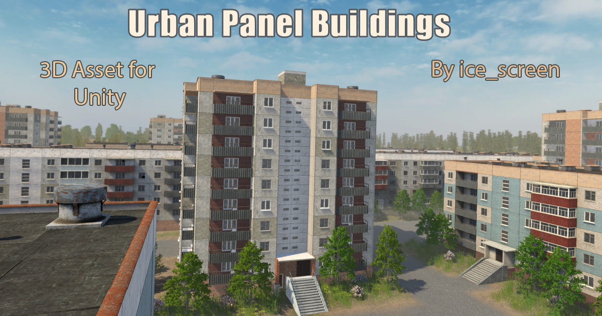 Urban panel buildings | 3D Urban | Unity Asset Store