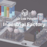 3D Low Poly Industrial Kitbash