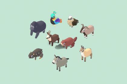 Quirky Series - Mountain Animals Vol 2