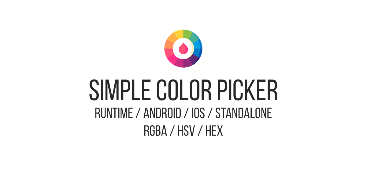 Simple Color Picker | GUI Tools | Unity Asset Store