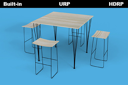 4-Piece Modern Bar Furniture Set 3D Model