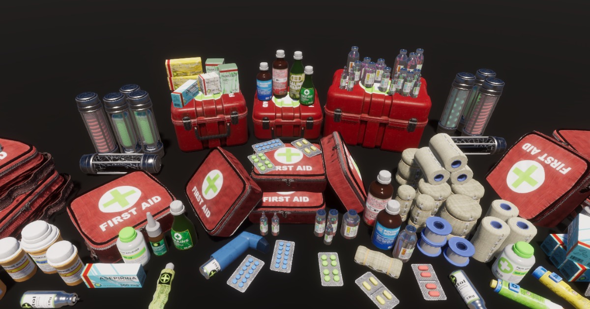Unity Nipt Kits Medical Supplies KIT | 3D 道具 | Unity Asset Store