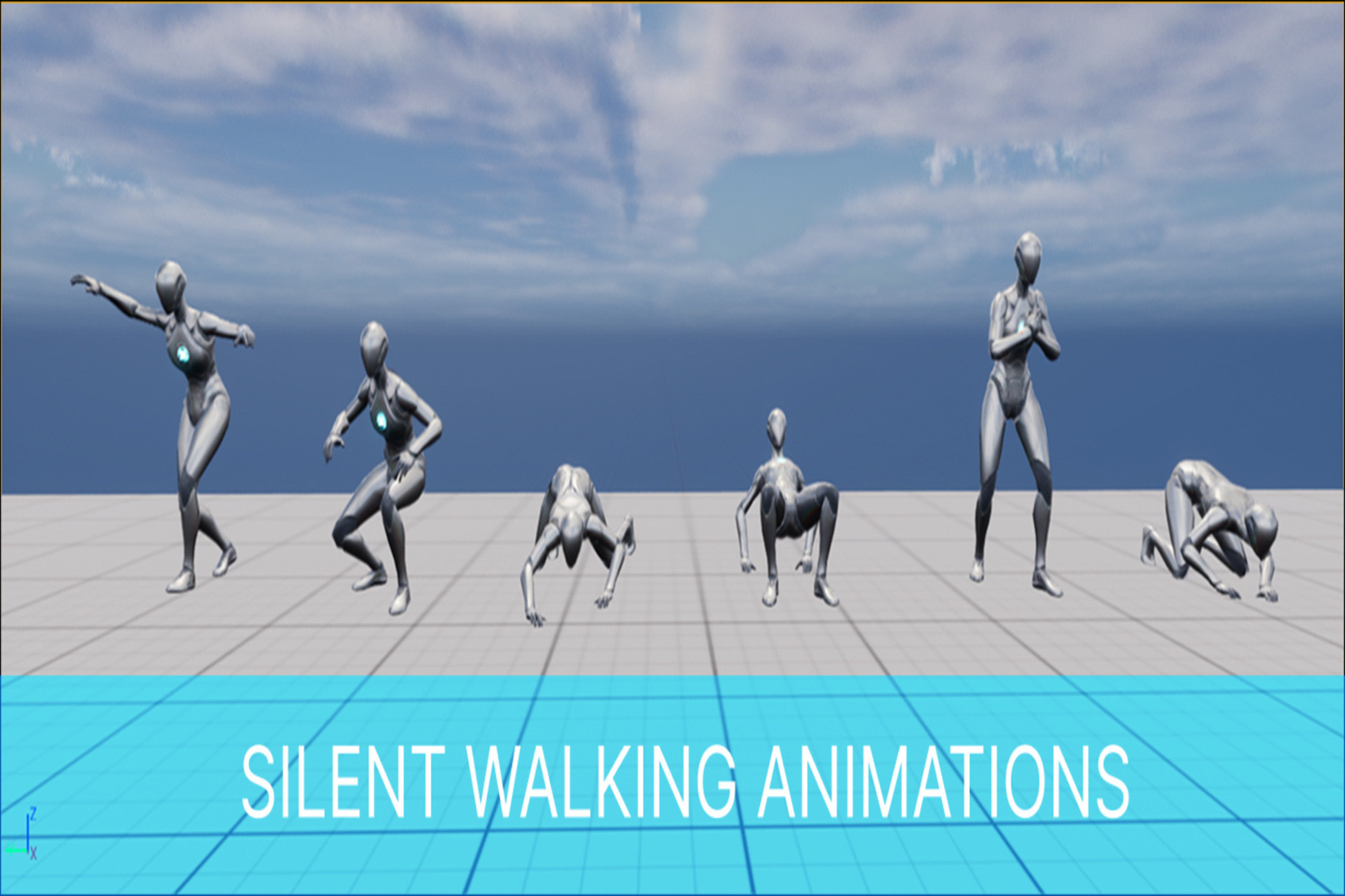 Silent Walking Animations | 3D Animations | Unity Asset Store