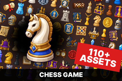 Chess Strategy Royal Board Game Pieces Rewards Icons Pack