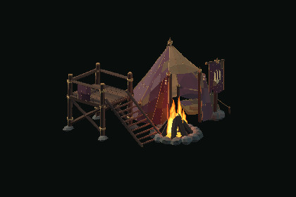 Low Poly Goblin Camp & Den Kit