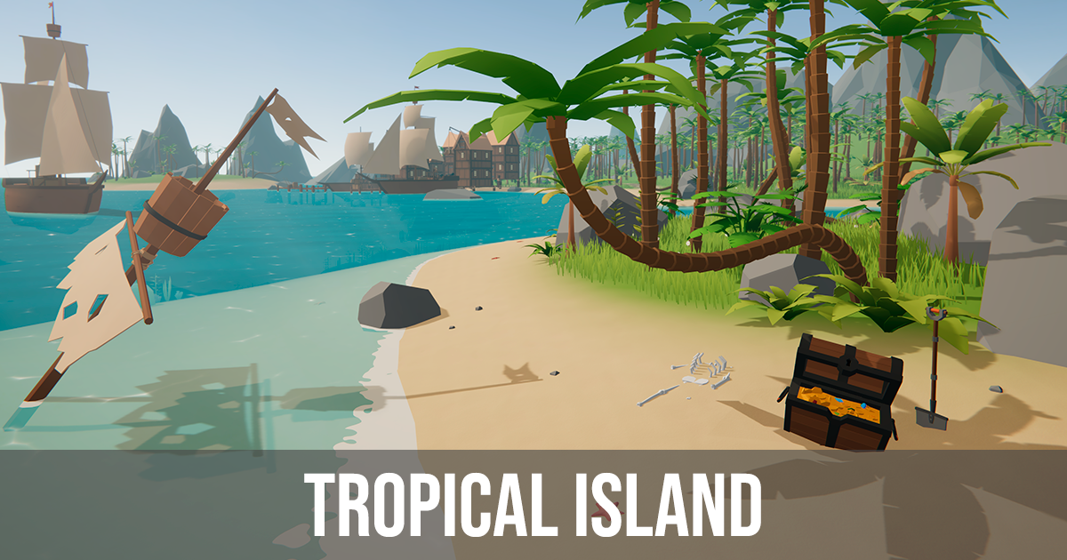 Low Poly Tropical Island | 3D Environments | Unity Asset Store