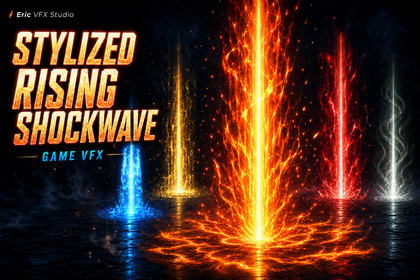 Game VFX - Stylized Rising Shockwave