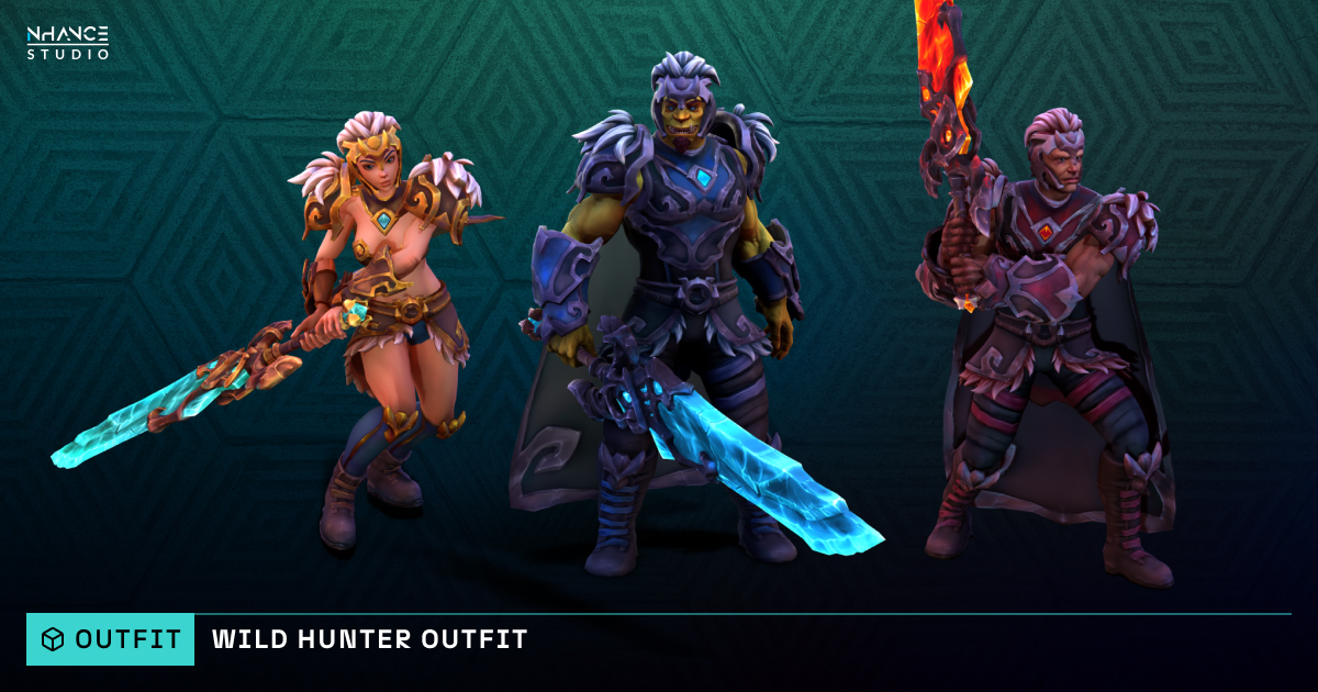 Stylized Fantasy Wild Hunter Outfit | 3D Characters | Unity Asset Store