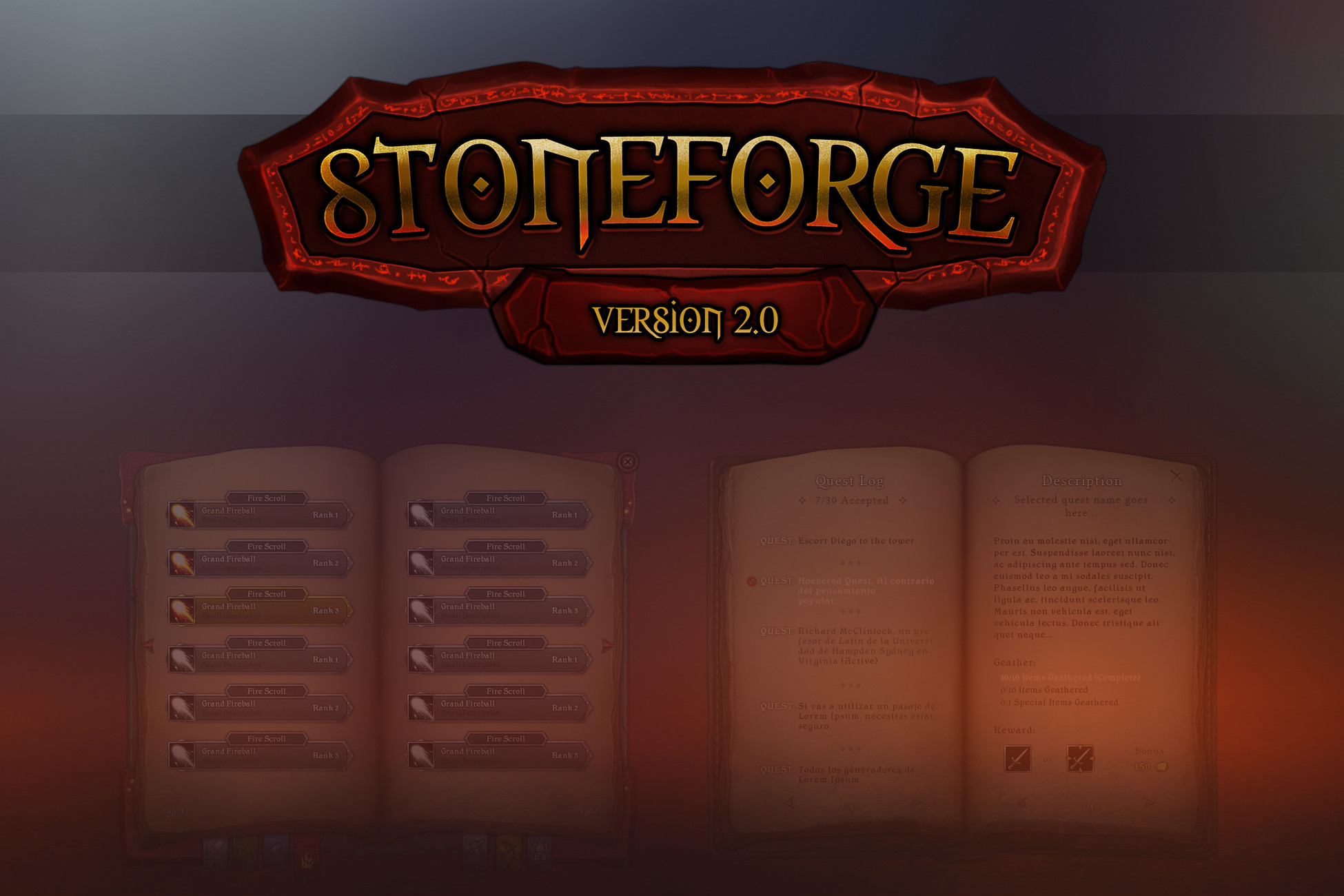 Stoneforge GUI | 2D GUI | Unity Asset Store