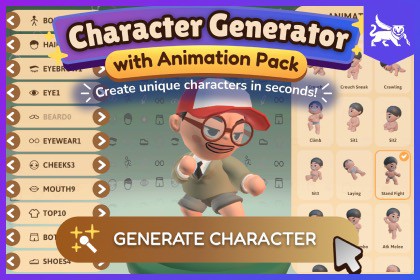 Character Generator Animation pack