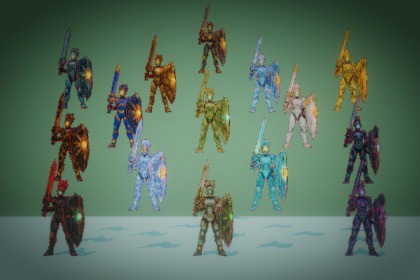 [FreeTrial] Lumina Knight - Stylized Fantasy Monster (Rig + Anim) – PixeliusVita