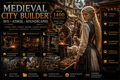 Medieval City Builder – SFX, Atmos & Soundscapes