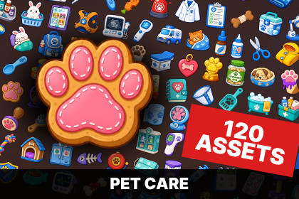 Pet Care Veterinary Clinic Grooming Supplies Icons Pack