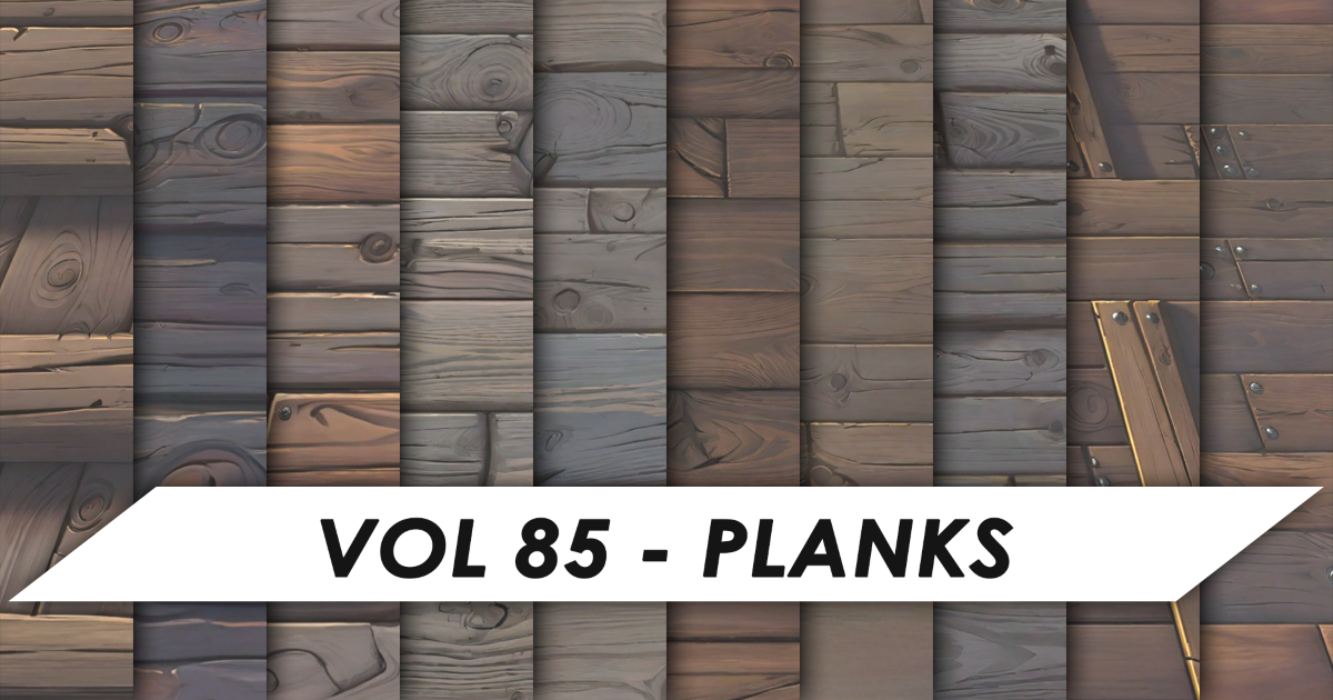Stylized Textures - Vol 85 - Planks | 2D Textures & Materials | Unity ...