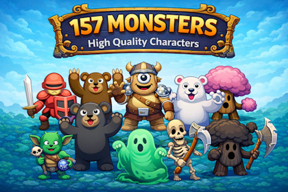 2D Fantasy Monster Sprite Pack