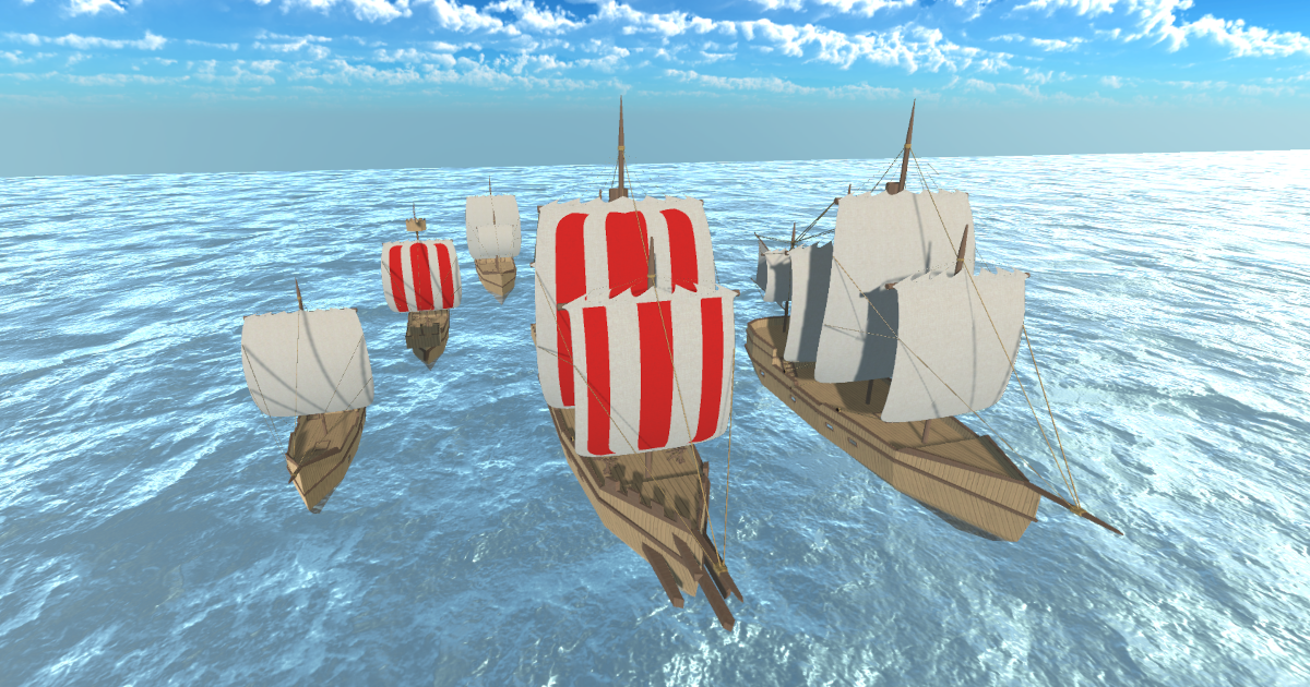 Sailing Ships (14th/15th Century) | 3D Sea | Unity Asset Store