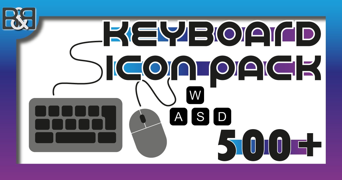 Keyboard Icon Pack - UI Prompts & Button Design | 2D Icons | Unity ...