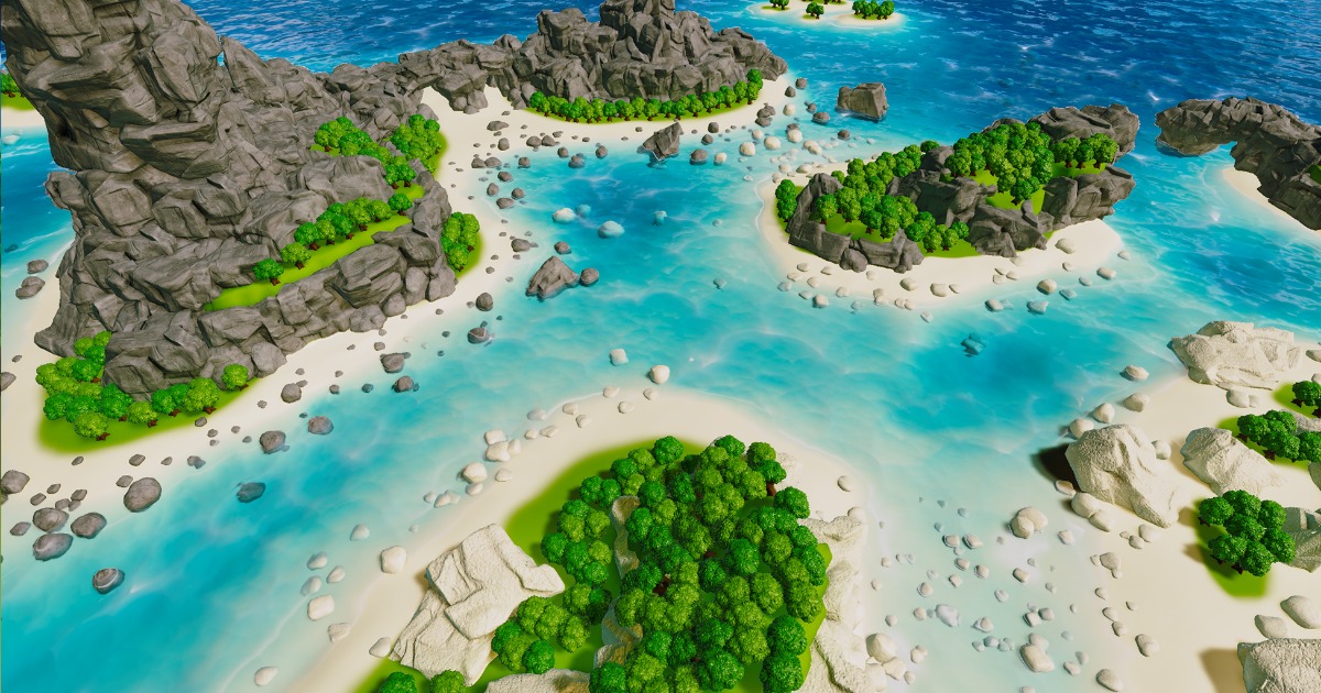 Unity Beyond Island Stylized Island Kit | 3D 주변환경 | Unity Asset Store