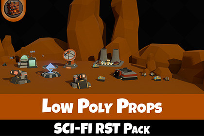 Low Poly Sci-Fi RTS pack