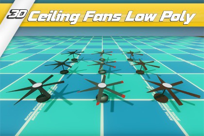 Ceiling Fans Low Poly