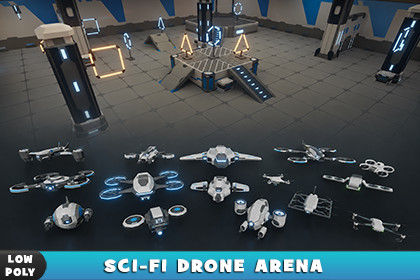 LowPoly Drone Arena