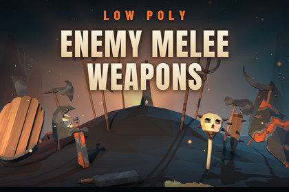 Low Poly Enemy Melee Weapons