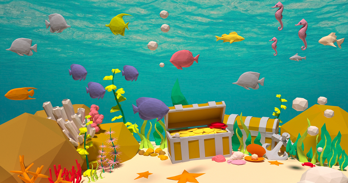Low Poly Underwater Assets | 3D Environments | Unity Asset Store