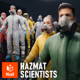 Hazmat Scientists & Medics - Quarantine Lab Characters