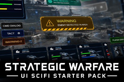 Strategic Warfare Sci-fi UI Starter Pack