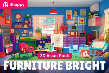 Furniture Bright - Low Poly 3D Models Pack