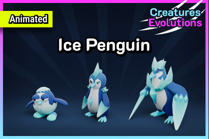 Ice Penguin | Stylized Animated Creatures Evolutions