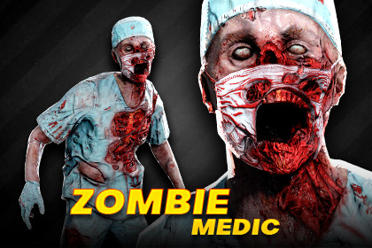Zombie Medic - HD PBR Rigged Character
