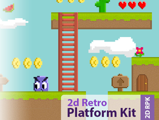 2d Platform Unitly Example 2D Platform Pack Retro - 2D RPK | 2D Environments | Unity Asset Store