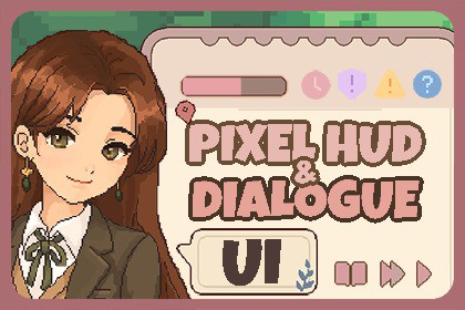 Pixel HUD & Dialogue UI Pack — Daily Life