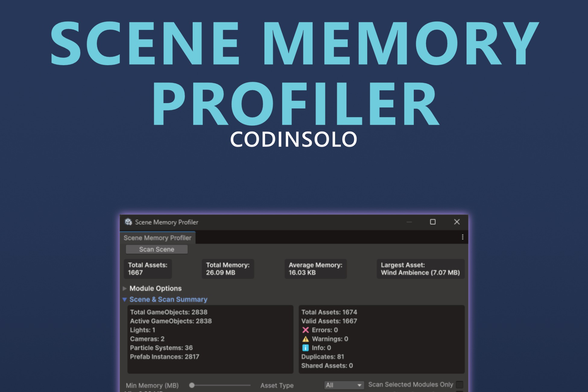Scene Memory Profiler | Utilities Tools | Unity Asset Store