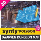 POLYGON - Dwarven Dungeon Map by Synty