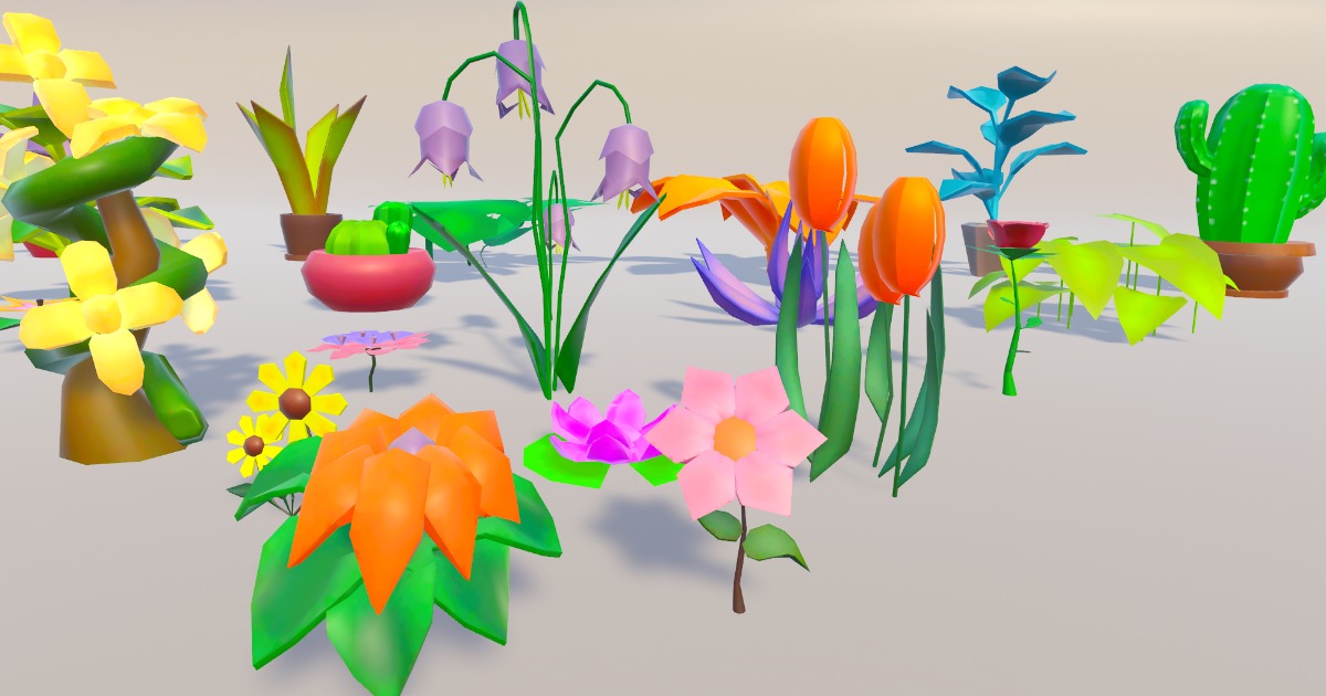 Plants Flowers Herbs Nature Package | 3D Props | Unity Asset Store