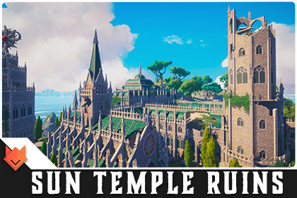 SUN TEMPLE - Stylized Ruins Open World Environment