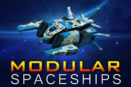 Sci-Fi Modular Spaceship Strider Ox