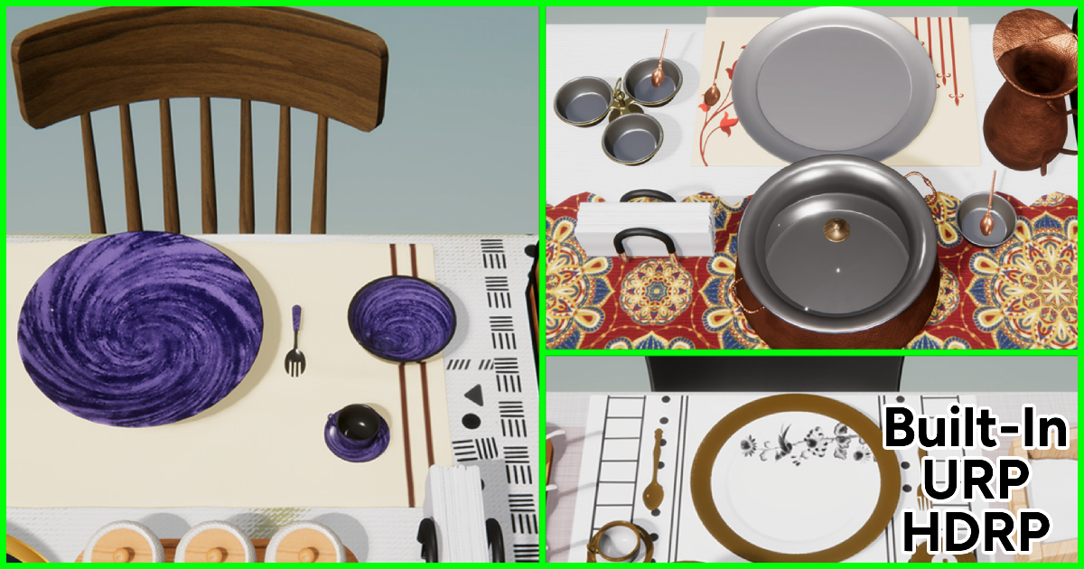 Table In Unity Tables, Chairs and Dining Set Pack 1 | 3D Furniture | Unity Asset Store