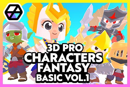 3D Characters Pro - Fantasy Basic Vol.1