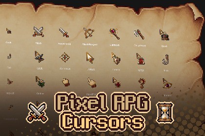 Pixel RPG Cursors