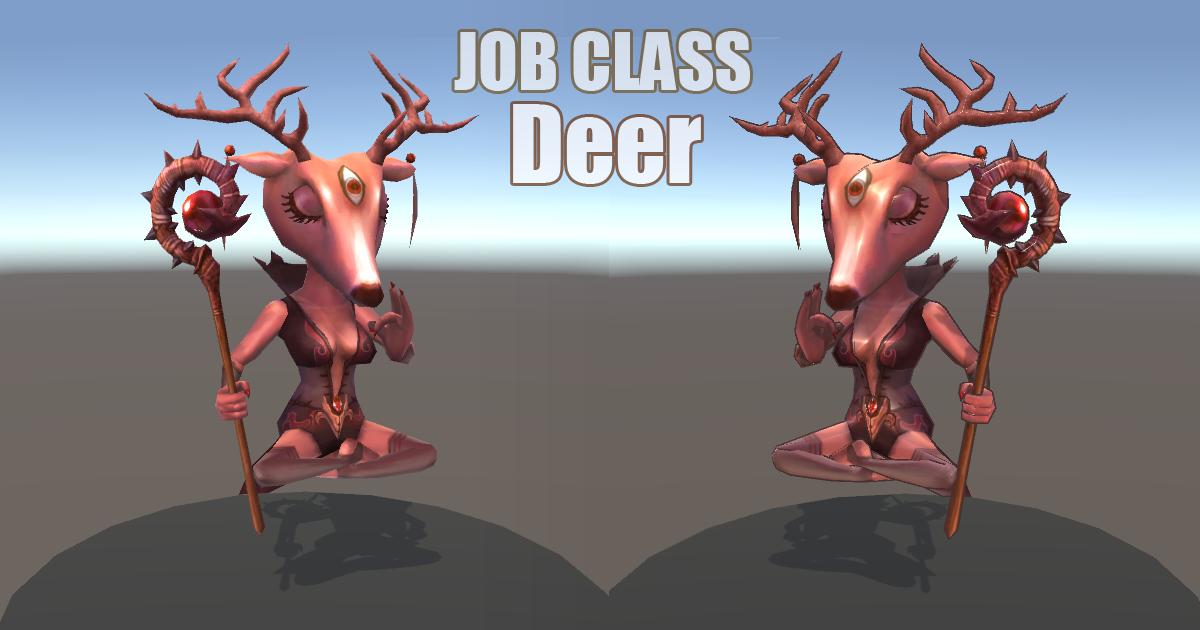 Job Class - Warlock(Deer) | Characters | Unity Asset Store