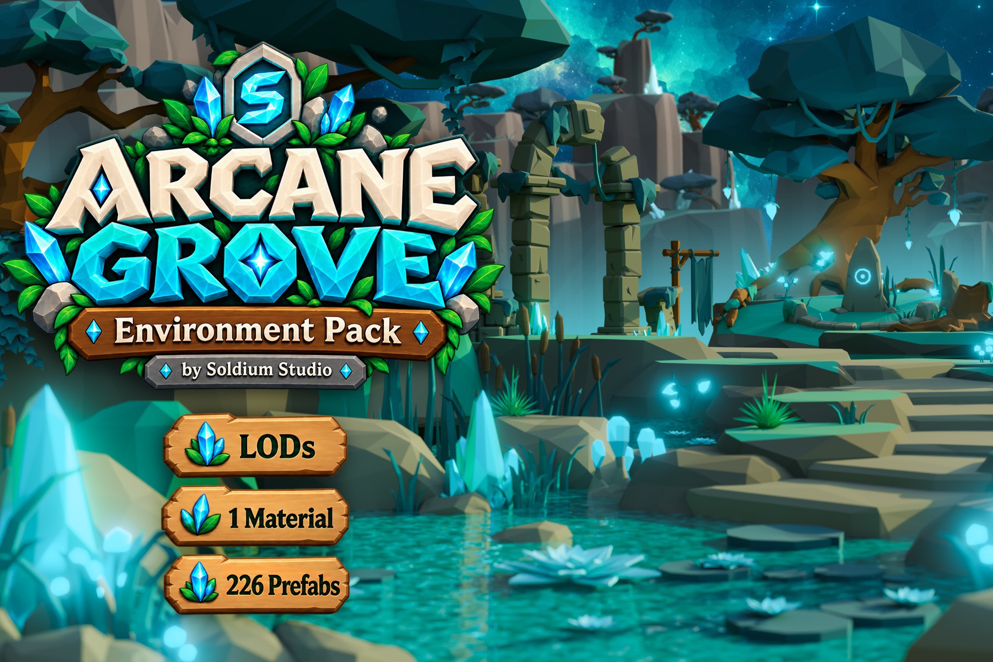 Arcane Grove – Environment Pack by Soldium