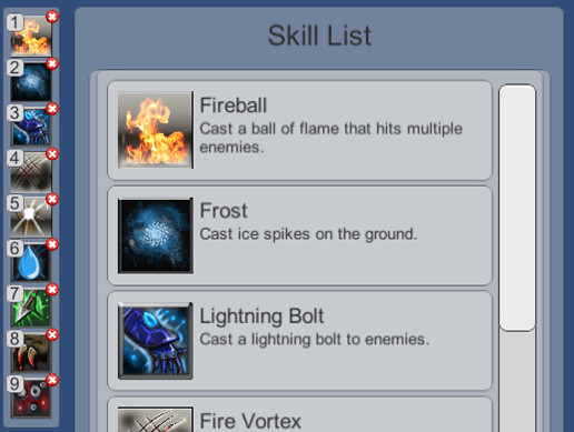 RPG Skill UI | GUI Tools | Unity Asset Store