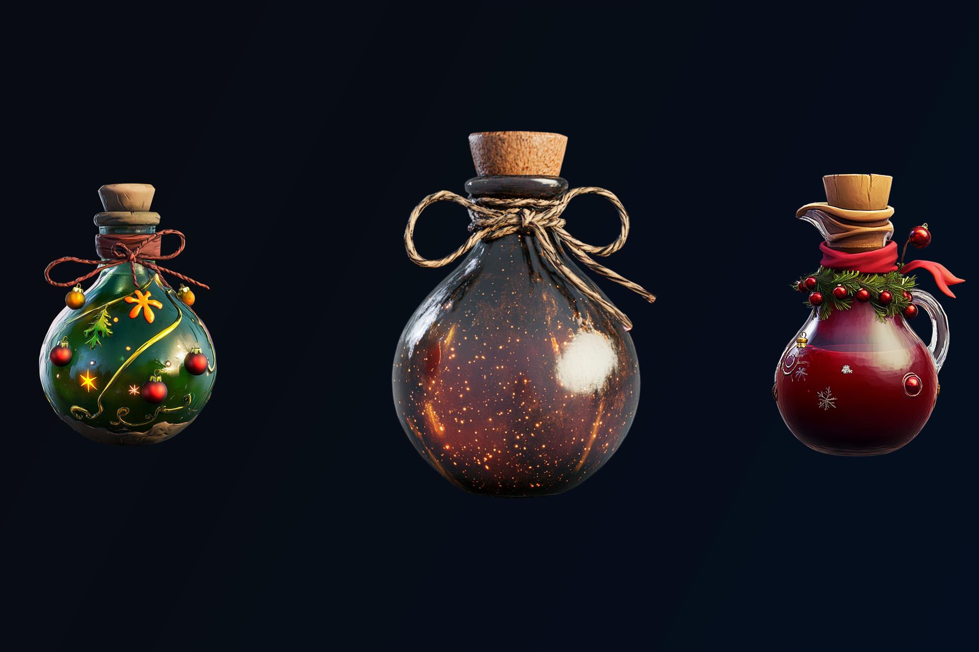 NHC - Christmas Potions | 2D Icons | Unity Asset Store