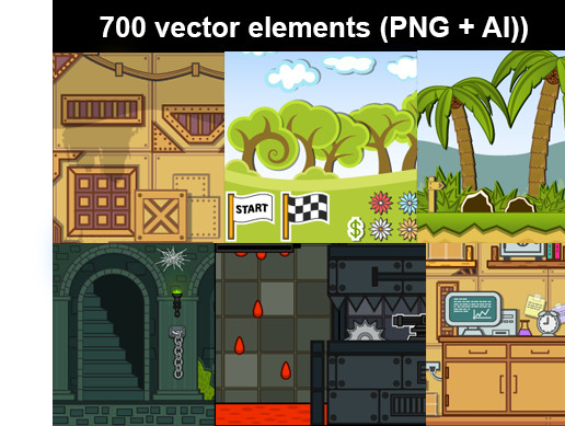 GUI Elements Pack 3 (700) | 2D Icons | Unity Asset Store