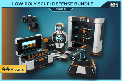 LOW POLY SCI-FI SERIES D – COMPLETE BUNDLE
